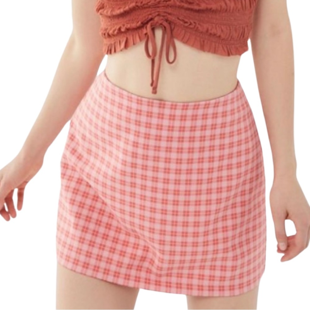 Urban Outfitters Plaid Mini Skirt Preppy Feminine Office Academia XS